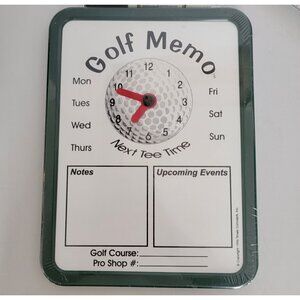 Golf Memo Dry Erasable Message Board With Marker New Unopened